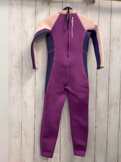 Dive & Sail  Neoprenoverall Gr. 128  pflaume rosa lila Dino Schrift 