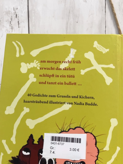   Buch Untem Bett liegt ein Skelett