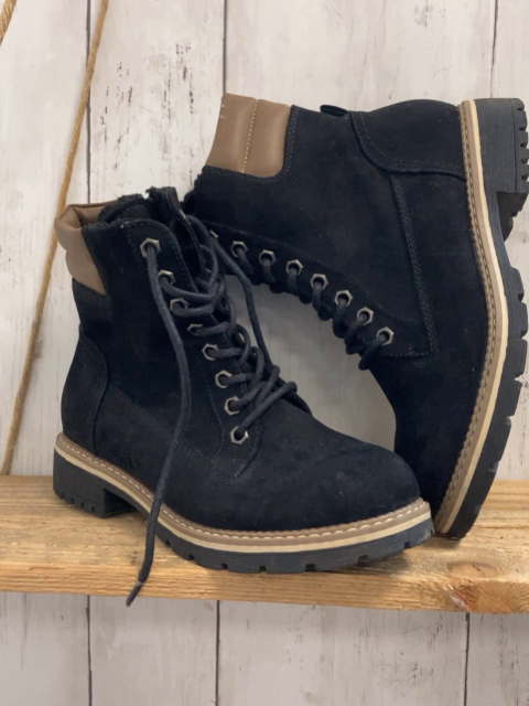 Landrover  Boots  Gr. 37  schwarz brauner Bund 