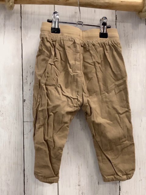 H&M  Hose  Gr. 74  hellbraun Kod gefüttert Rippenbund mit Kordel 