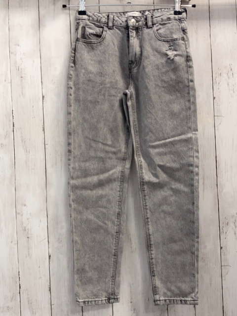 Mango Hose Gr. 140  grau Jeans Bund verstellbar