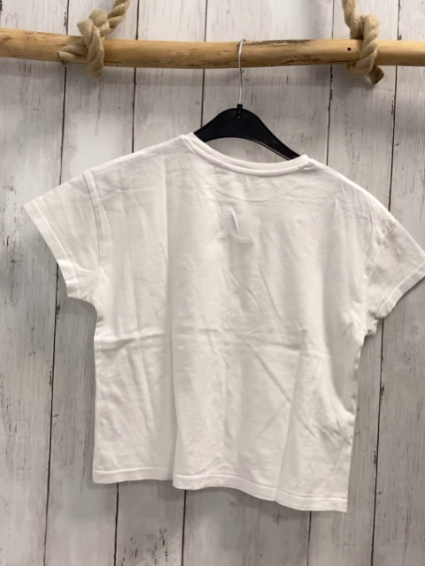 Mango T-Shirt  Gr. 134  weiß Schmetterling 
