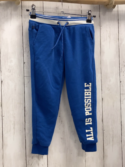 Okaidi Jogginghose  Gr. 104  blau weißer Bund weiße Schrift 
