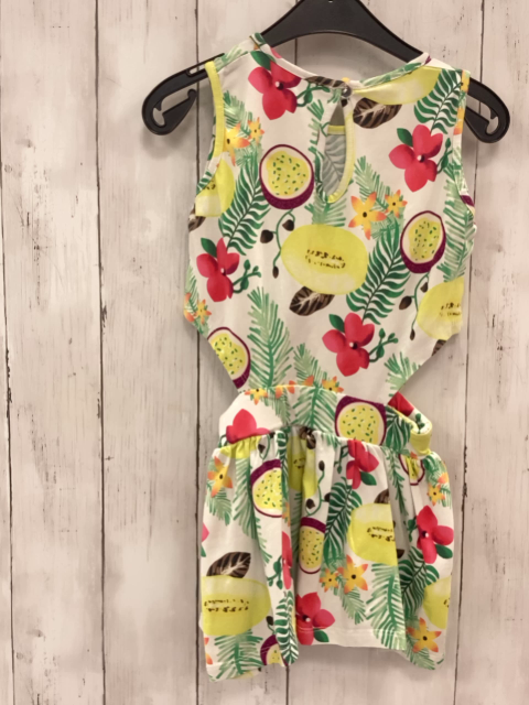 Miss ebito  Playsuit  Gr. 116  weiß Früchte Blätter 