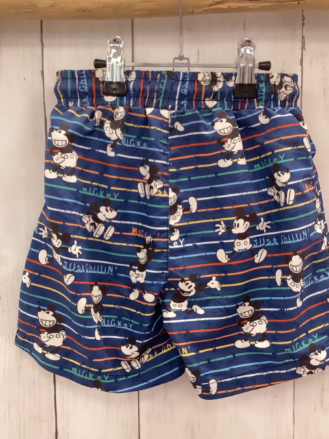 Disney  Badeshorts  Gr. 98  blau bunte Streifen Micky Mouse 