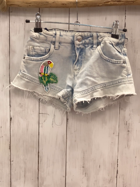 Replay  Shorts  Gr. 116  blau Jeans Papagei aus bunten Perlen 
