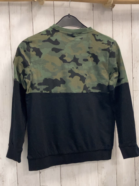 Coccodrillo  Langarmshirt  Gr. 146/152  oliv schwarz beige gemustert + schwarz