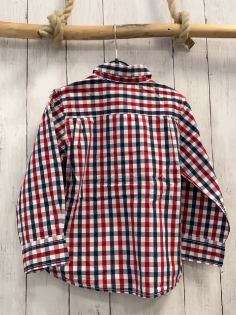 H&M  Hemd  Gr. 116  grau rot weiß kariert 