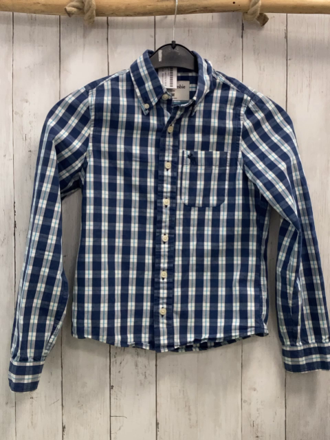 Abercrombie  Hemd  Gr. 146/152  blau hellgrau türkis weiß kariert 