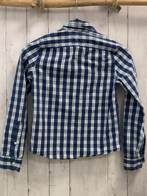Abercrombie  Hemd  Gr. 146/152  blau hellgrau türkis weiß kariert 