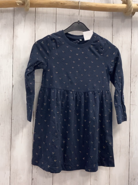 Name it  Kleid  Gr. 116  blau goldene Glitzerpunkte 