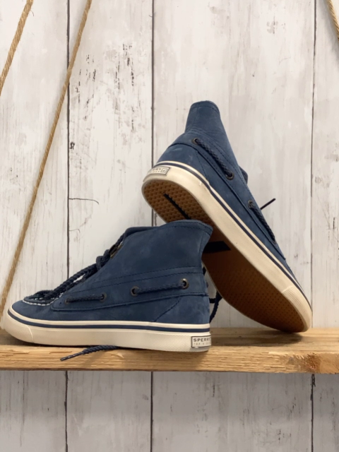 sperry  Boots  Gr. 35  blau weiße Nähte weiße Sole 