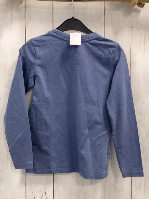 Dopodopo Langarmshirt  Gr. 110  hellblau hellgrünes Auto Schrift 