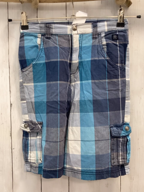 Tom Tailor  Shorts  Gr. 134  blau hellblau hellgrau weiß kariert 