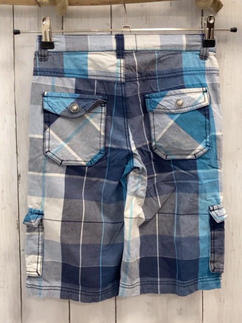 Tom Tailor  Shorts  Gr. 134  blau hellblau hellgrau weiß kariert 