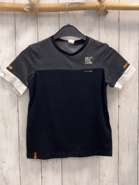 Decathon  T-Shirt Gr. 134  schwarz grau weiß Deutschland