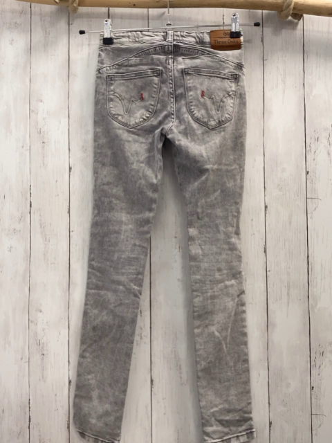 Three Oaks  Hose  Gr. 152  grau Jeans Bund verstellbar 