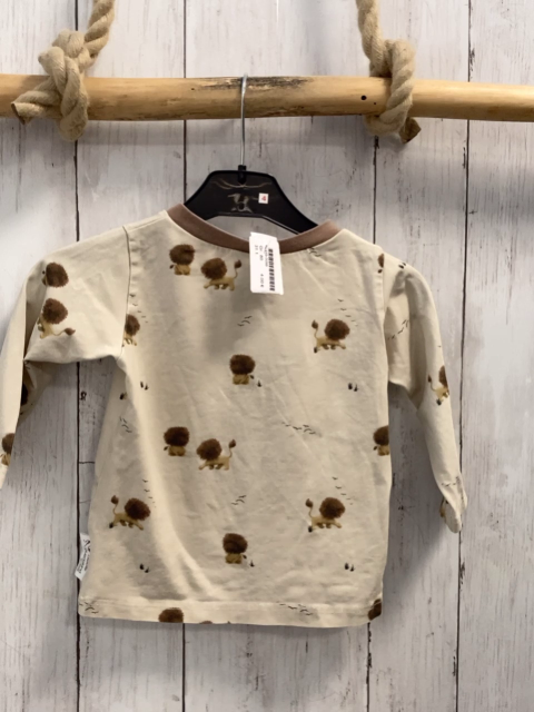   Langarmshirt  Gr. 80  beige Löwen 