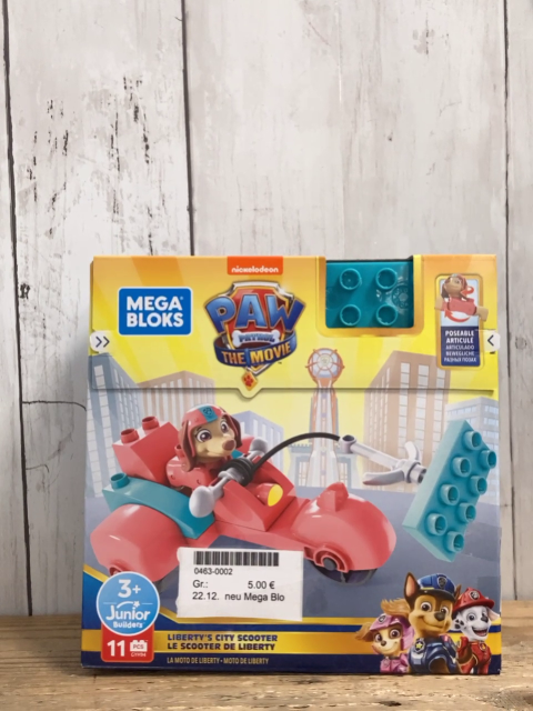 neu Mega Bloks  Plastikspielzeug  Paw Patrol Liberty´s city Scooter 