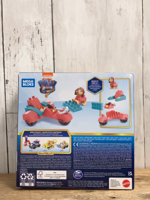 neu Mega Bloks  Plastikspielzeug  Paw Patrol Liberty´s city Scooter 