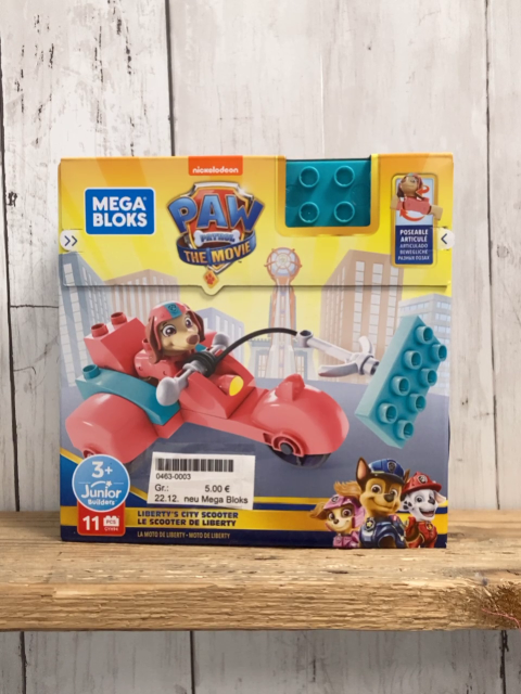 neu Mega Bloks  Plastikspielzeug  Paw Patrol Liberty´s city Scooter 