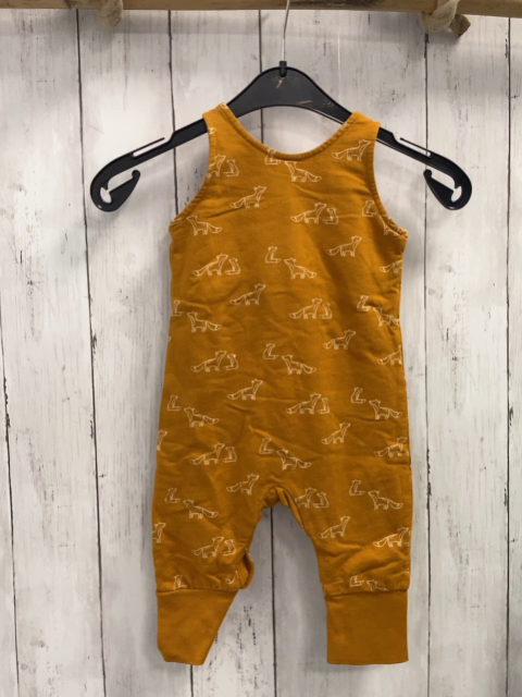 Alana  Overall Gr. 68  ocker weiße Füchse 