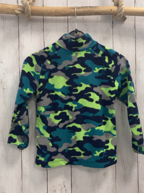 Mountain Warehouse  Pullover  Gr. 116  petrol grau schwarz hellgrün gemustert Fleece Reißverschluss 