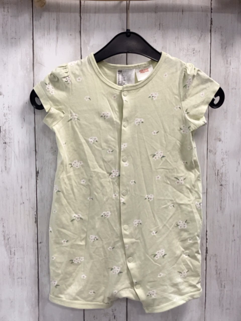 H&M  Playsuit Gr. 86  mint Blumen 