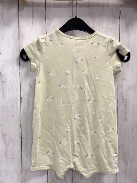 H&M  Playsuit Gr. 86  mint Blumen 