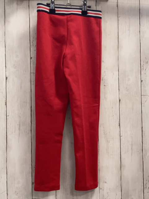   Leggings  Gr. 116  rot + blau rot weißer Streifenbund 