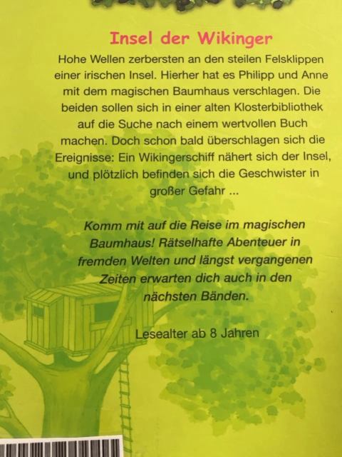 Magisches Baumhaus  Buch Insel der Wikinger 