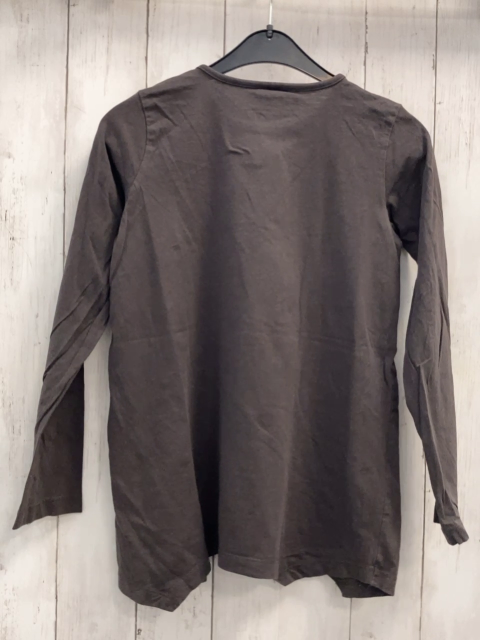  Langarmshirt Gr. 152  grau Glitzerschrift Schmetterling