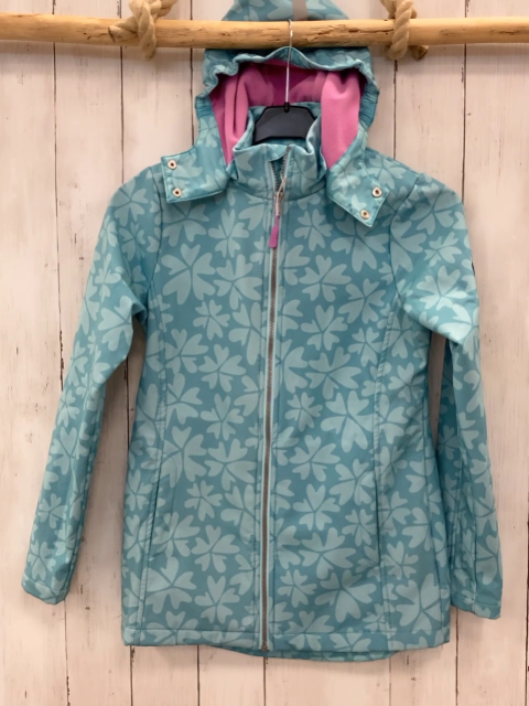 Ticket to heaven Softshelljacke Gr. 152  türkis Kleeblätter
