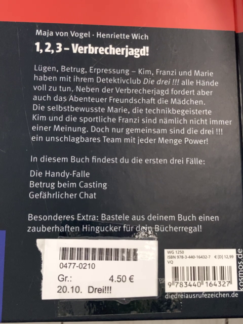 Drei!!! Buch 1,2,3 - Verbrecherjagd 