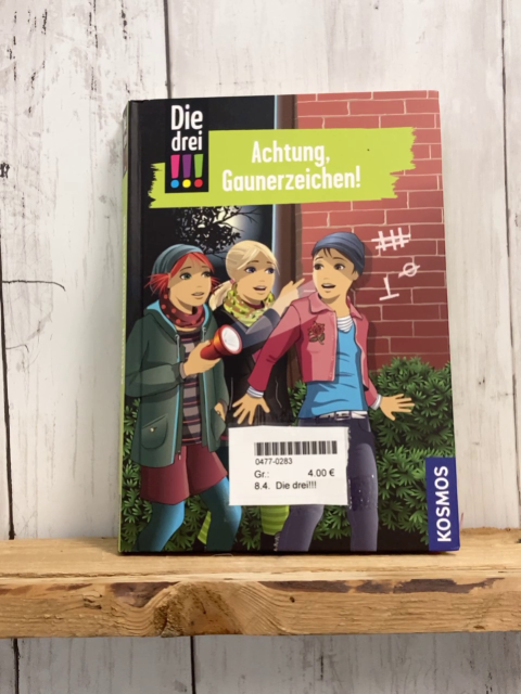 Die drei!!!  Buch Achtung, Gaunerzeichen 