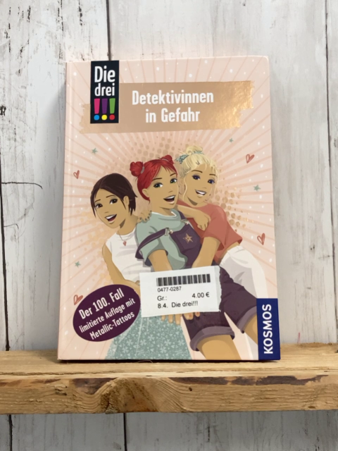 Die drei!!!  Buch Detektivinnen in Gefahr 