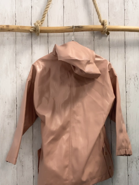 Zara  Jacke  Gr. 152  rosa Lack Kapuze 