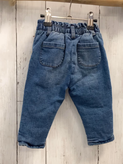  Hose Gr. 74  blau Jeans Tierköpfe gefüttert 