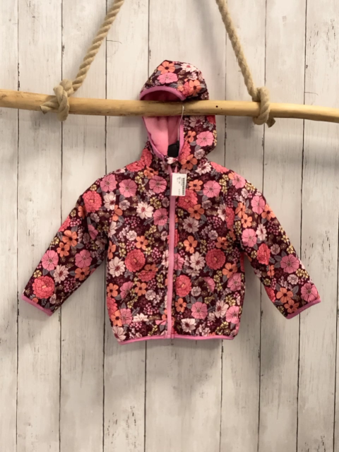  Jacke Gr. 98  brombeere pink rosa Blumen pink Bund