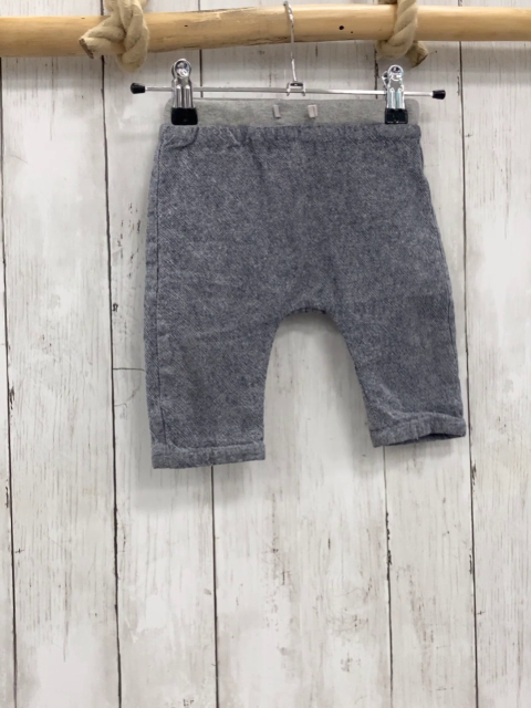 Zara  Jogginghose  Gr. 68  grau kariert hellgrauer Bund mit Band 