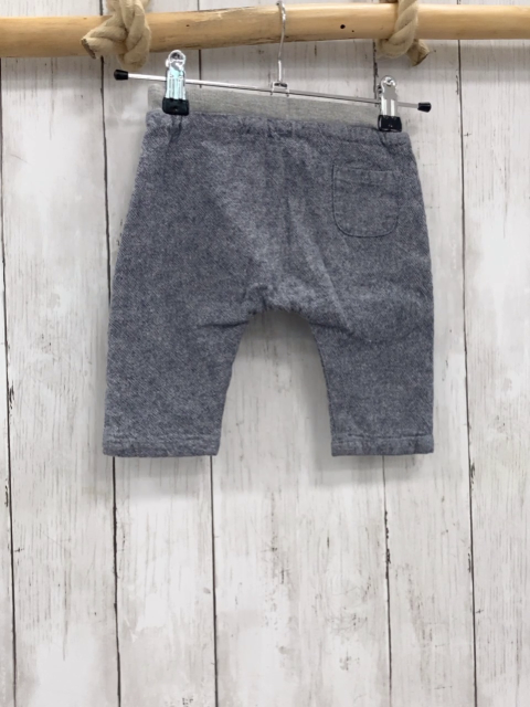 Zara  Jogginghose  Gr. 68  grau kariert hellgrauer Bund mit Band 