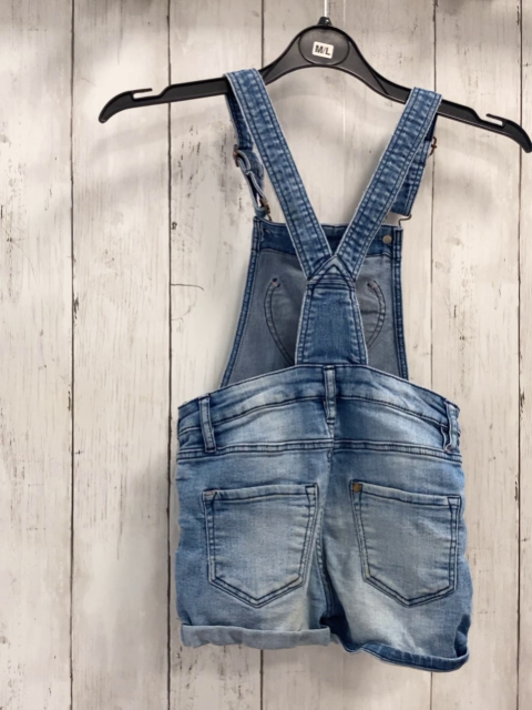 H&M  Latzshorts  Gr. 116  blau Jeans Herztasche 