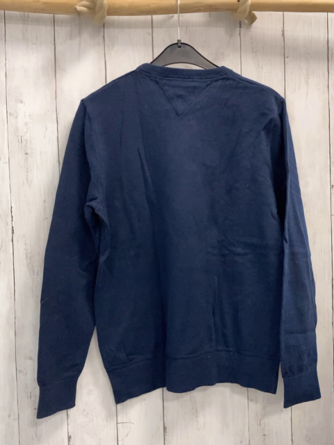 Tommy Hilfiger  Pullover  Gr. 152  blau Strick + blau weiß rote Bruststreifen