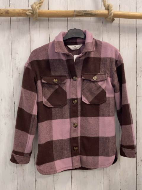 H&M  Bluse  Gr. 140  braun altrosa kariert 