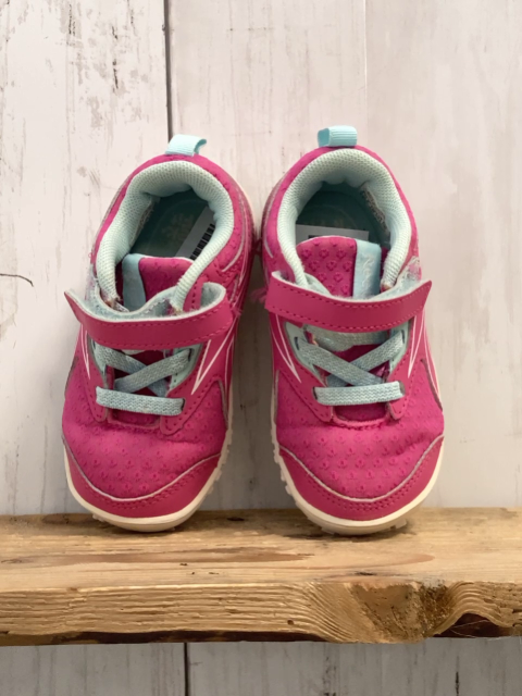 Reebok Schuhe  Gr. 20  pink hellblauer Bund + Schnürsenkel 