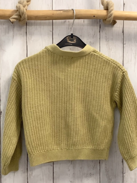 Vertbaudet  Strickjacke  Gr. 116  senf Rippen 