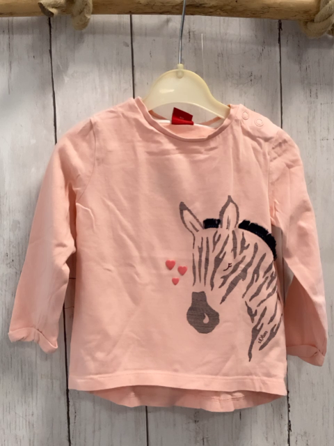 S´Oliver  Langarmshirt  Gr. 80  lachs Zebra 