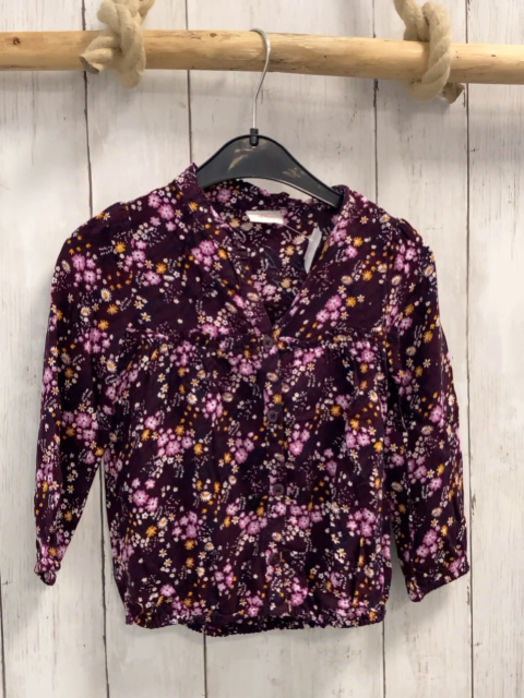 S´Oliver  Bluse  Gr. 92  lila bunte Blumen 