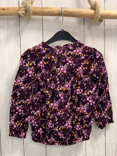 S´Oliver  Bluse  Gr. 92  lila bunte Blumen 