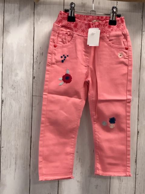 Bondi  Hose  Gr. 86  rosa gestickte Blumen 
